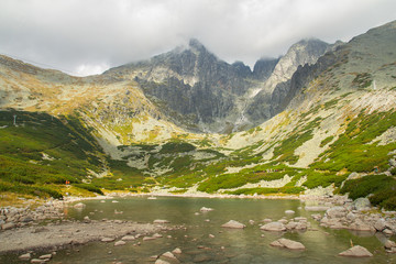 Naklejka na ściany i meble lake in high tatras mountains