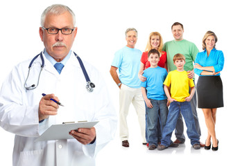Obraz premium Medical family doctor and patients. 