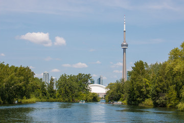 Toronto Skyline Panoramic View from the Toronto Islands Canada