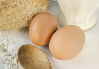 Fresh ingredients for cooking