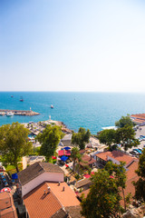 Obraz premium Historische Altstadt Side in Türkei
