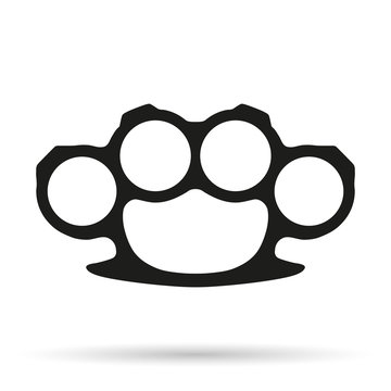 Silhouette simple symbol of Brassknuckles