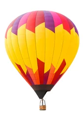 Poster Hot air balloon isolated on white background © Mariusz Blach