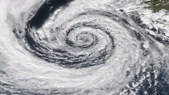 View From Orbit Of Cyclone/Hurricane/Typhoon.