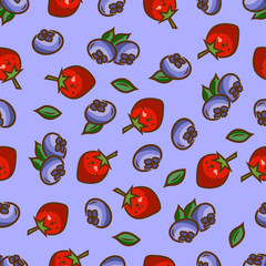 berries seamless pattern