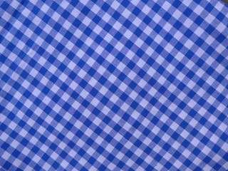 Blue-white checkered fabric - Bild - 