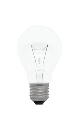 light bulb on white background