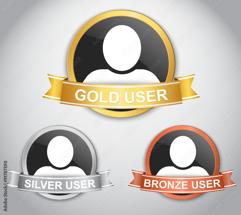 Poster Icons of users with different rank
