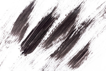 Black paint isolated on white background