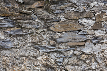 wall of stones as a texture