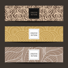 Seamless Pattern and Design Elements for chocolate and coffee
