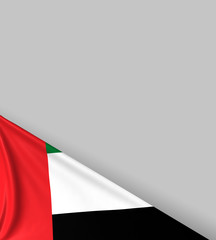 UAE flag, United Arab Emirates background
