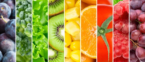 Badkamer foto achterwand Fresh fruits and vegetables © seralex