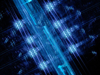 Mystic blue new technology fractal