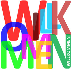 Willkommen Welcome Collage  #150920-01