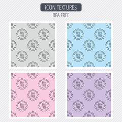 Fototapeta premium BPA free icon. Bisphenol plastic sign.