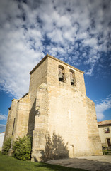 Fototapeta na wymiar San Andres church in Zariquiegui, Navarra, Spain