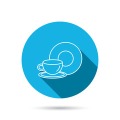 Coffee cup icon. Food and drink sign.