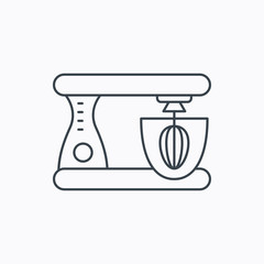 Mixer icon. Electric blender sign.