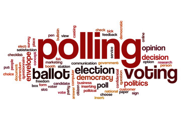 Polling word cloud concept