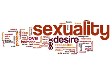 Sexuality word cloud concept