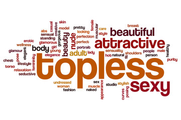 Topless word cloud concept