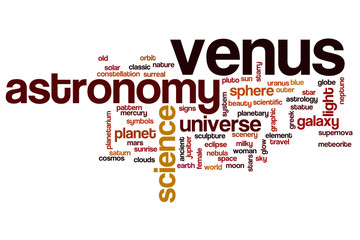 Venus word cloud concept