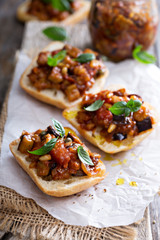 Eggplant and tomato caponata 