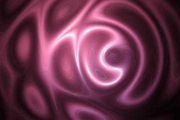 Neon ghosts - in purple. Abstract squiggly bright color shiny pattern.