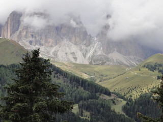 Naklejka premium Gebirgslandschaft der Alpen