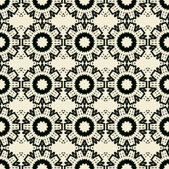 Stylized Flowers Seamless Wallpaper.