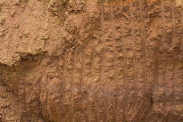 .Above ground traces drilling