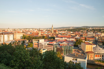Fototapeta premium Aerial view of Cluj Napoca, Romania