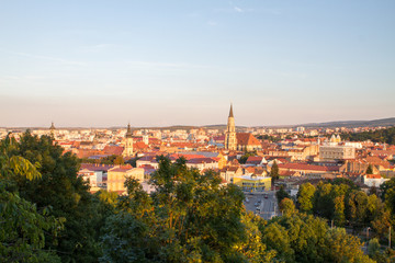 Fototapeta na wymiar Aerial view of Cluj Napoca, Romania