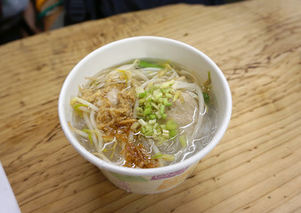 porkball noodle clear soup
