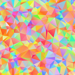 Colorful pattern with chaotic triangles