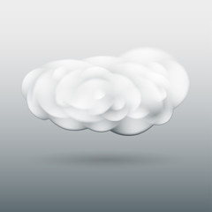 Fluffy cloud with shadow