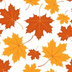 Autumn Leafs Seamless Pattern