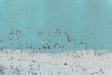 Wall fragment with attritions and cracks