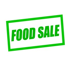 food sale green stamp text on white
