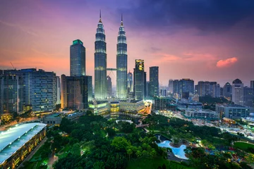Poster Skyline van Kuala Lumpur © SeanPavonePhoto