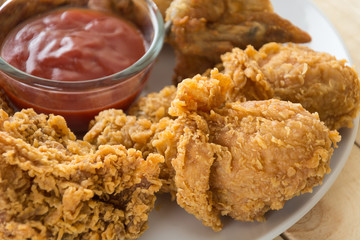 fried crispy chicken