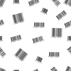 Barcode seamless pattern background