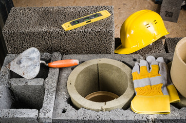 Construction of modular ceramic chimney in the house