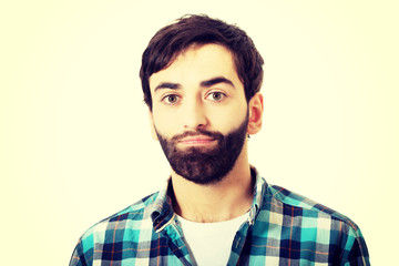 Smiling young casual man.