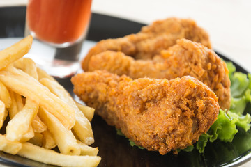 fried crispy chicken