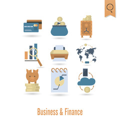 Business and Finance Icon Set