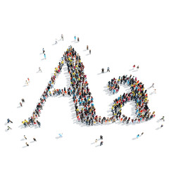 group  people  shape  letter cartoon