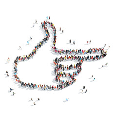 people shape  hand cartoon
