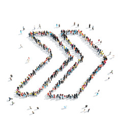 people  shape  arrow  cartoon